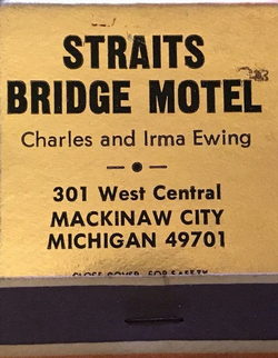 Trails End Inn (Straits Bridge Motel) - Matchbook (newer photo)
